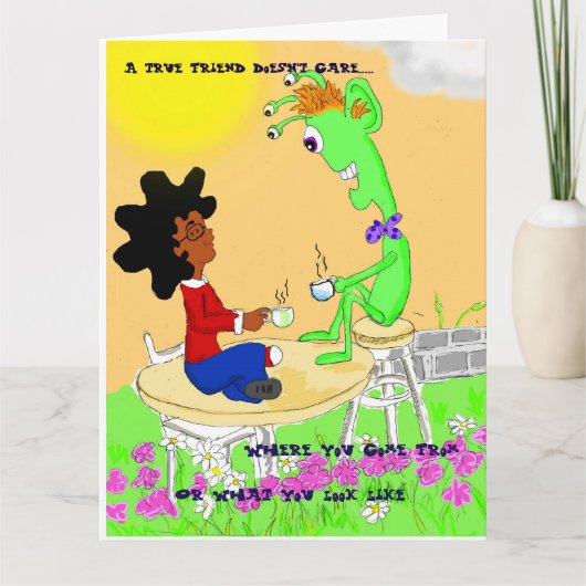 サンキューカード（友情） サンキューカード (正面)