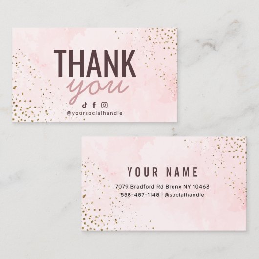 サンキューカード  名刺 (正面/裏面)