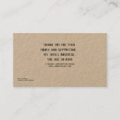 サンキューカード 名刺 (裏面)