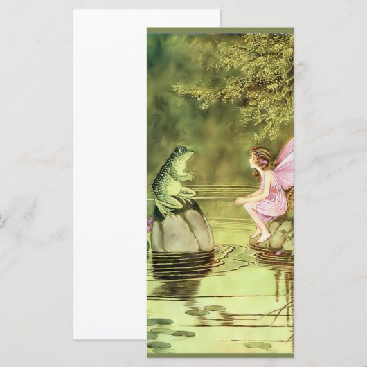 サンキューカード（妖精とカエル） (正面/裏面)
