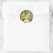 サンキューカード(妖精とカエル) ラウンドシール (バッグ)