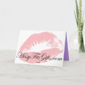 サンキューカード: 微妙なモノグラム(紫色) サンキューカード (裏面)