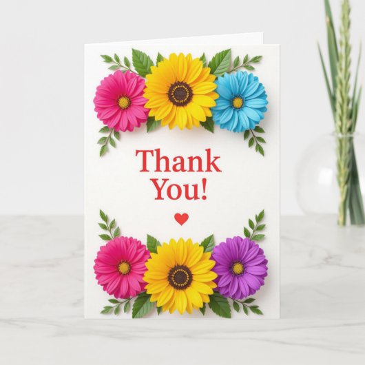 サンキューカード、感謝カード、ありがとう シーズンカード (正面)