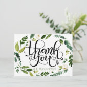 サンキューカード – 手書きカードの水色 (スタンド正面)