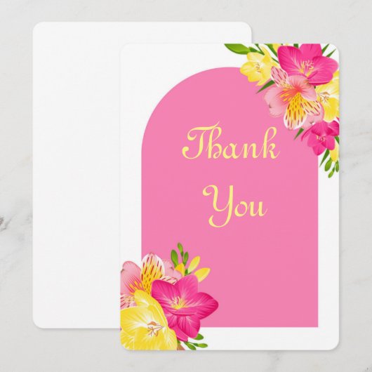 サンキューカード 招待状 (正面/裏面)