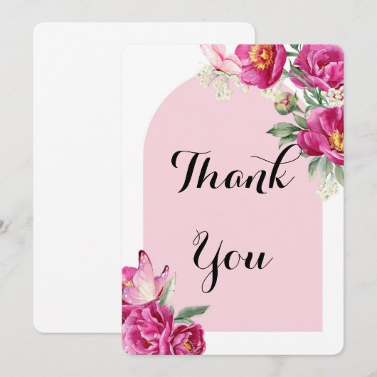 サンキューカード 招待状 (正面/裏面)