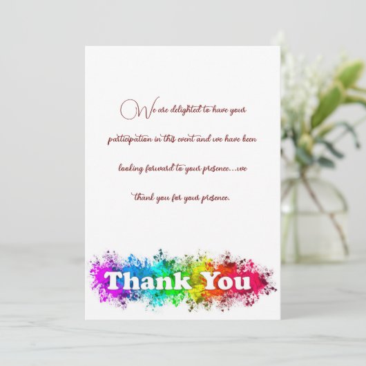 サンキューカード 招待状 (スタンド正面)