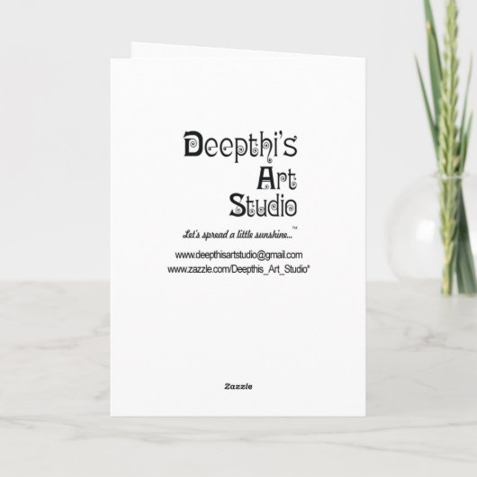 サンキューカード-日光があることをありがとう サンキューカード (裏面)