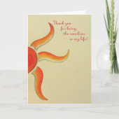 サンキューカード-日光があることをありがとう サンキューカード (正面)