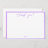 サンキューカード（明るい紫） サンキューカード (正面/裏面)