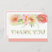 サンキューカード、春水彩花 サンキューカード (正面/裏面)