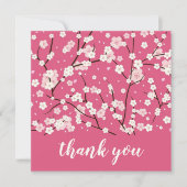 サンキューカード:桜さくらんぼ花 サンキューカード (正面)