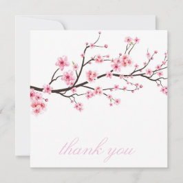 サンキューカード:桜さくらんぼ花 サンキューカード