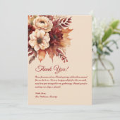 サンキューカード – 水彩秋花 –  招待状 (スタンド正面)