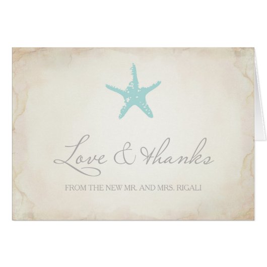 サンキューカード，沿岸のヒトデ (正面横)