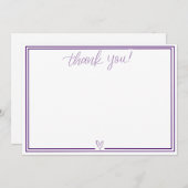 サンキューカード（濃い紫） サンキューカード (正面/裏面)