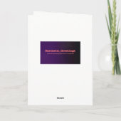 サンキューカード-皮肉たっぷりに サンキューカード (裏面)