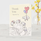 サンキューカード – 私を支えてくれてありがとう カード (黄色い花)