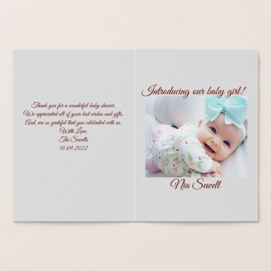 サンキューカード 箔カード (内部)