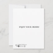 サンキューカード、編集可能、印刷可能な名刺 サンキューカード (裏面)