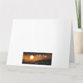 サンキューカード – 美しいサラトガ朝 カード (裏面)