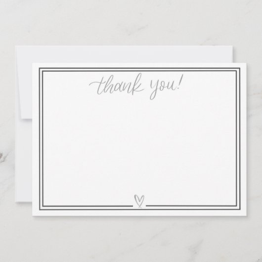 サンキューカード（薄い灰色） サンキューカード (正面)