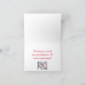 「サンキューカード/赤い果実が氷/冬に包まれる サンキューカード (内部)