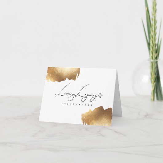 サンキューカード |金ゴールドブラシ南リスト (正面)