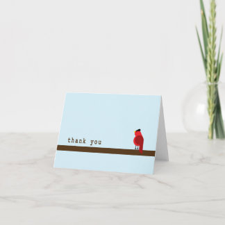 サンキューカード-（鳥）ショウジョウコウカンチョウ サンキューカード