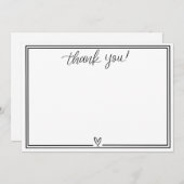 サンキューカード（黒） サンキューカード (正面/裏面)
