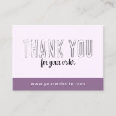 サンキューカードQrコードロゴミニマリスト事業 名刺 (正面)