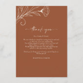 サンキューカードTerracottaスクリプト情報 エンクロージャーカード (正面)