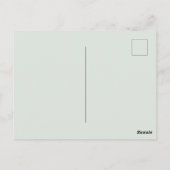 サンキューガーデンかわいらしポピーフローラベビーシャワー ポストカード (裏面)