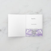 サンキューガールファースト聖餐式ラベンダー サンキューカード (内部)