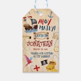 サンキューキッズ海賊パーティー男の赤ちゃん誕生日 ギフトタグ