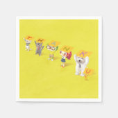 サンキューキャラクター スタンダードカクテルナプキン (正面)