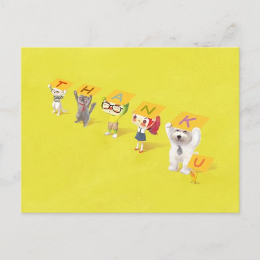 サンキューキャラクター 案内ポストカード (正面)