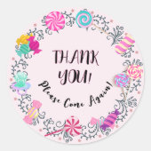 サンキューキャンディテーマ ラウンドシール (正面)