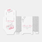 サンキューキュートピンク秋カボチャ女の子ベビーシャワー フェイバーボックス (折り畳みなし)