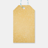 サンキューキンセニェラ金ゴールド誕生日バルーン ギフトタグ (裏面)