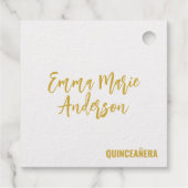 サンキューキンチェニェラシルエットゴールドフォイルハート フェイバータグ (裏面)