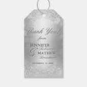 サンキューギフトラベルシルバー《写真》ぼけ味 ギフトタグ (正面)