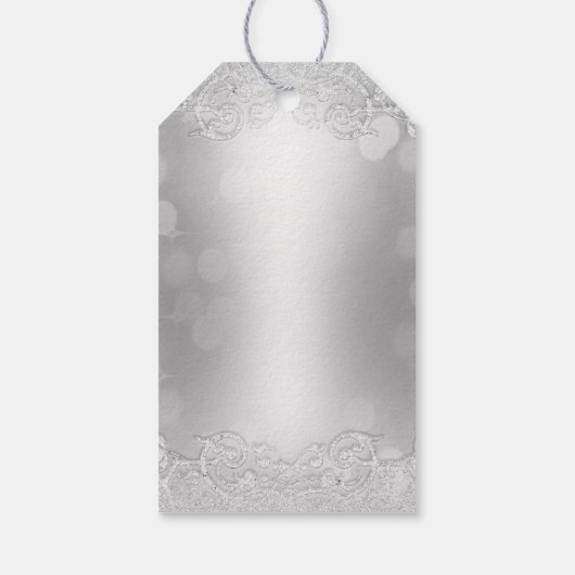 サンキューギフトラベルシルバー《写真》ぼけ味 ギフトタグ (裏面)