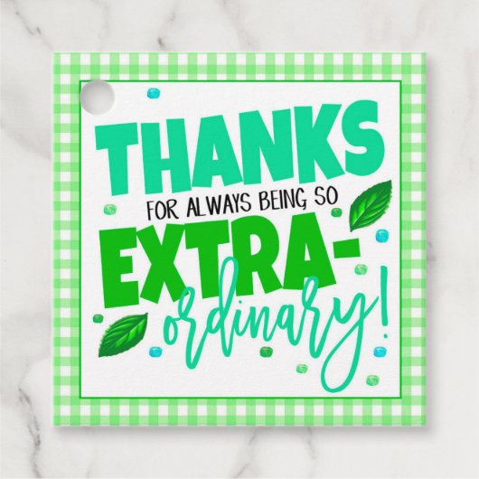 サンキューギフトラベル フェイバータグ (正面)