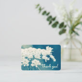 サンキュークイーンアンズレースティール（緑がかった色） カスタム 名刺 (スタンド正面)