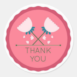 サンキュークラシックラウンドステッカー ラウンドシール