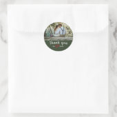 サンキュークラシックラウンドステッカー ラウンドシール (バッグ)