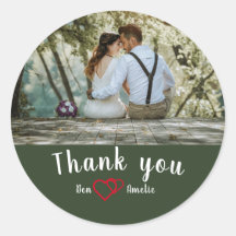 サンキュークラシックラウンドステッカー