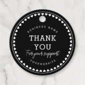 サンキュークラシックラブパターンつるラベル フェイバータグ (正面)