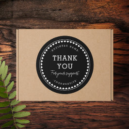 サンキュークラシックラブパターンシール ラウンドシール